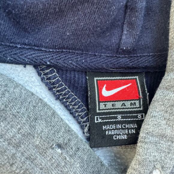 Vtg Y2K Nike Fighting Illini University of Illinois Embroidered Hoodie Sz Large - Picture 9 of 11